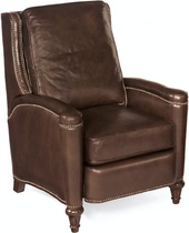 Кресло с реклайнером Rylea Manual Push Back Recliner темно-коричневое