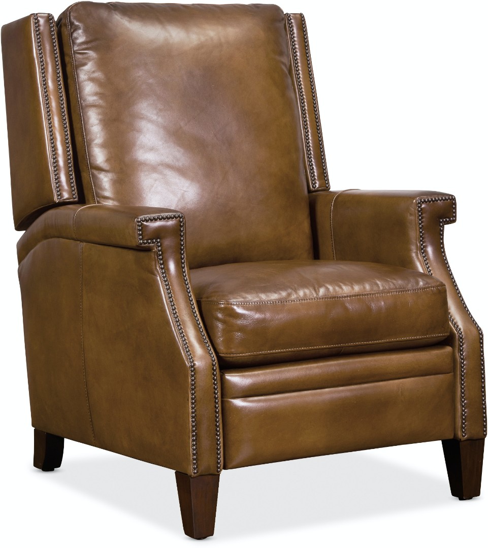 Кресло с реклайнером Collin Manual Push Back Recliner коричневое