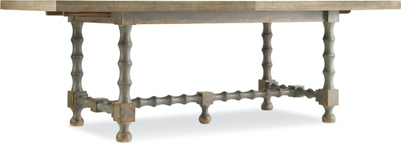 Стол обеденный Ciao Bella 84in Trestle Table w/ 2-18in Leaves-Natural/Gray