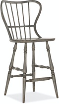 Стул полубарный Ciao Bella Spindle Back Bar Stool-Speckled Gray