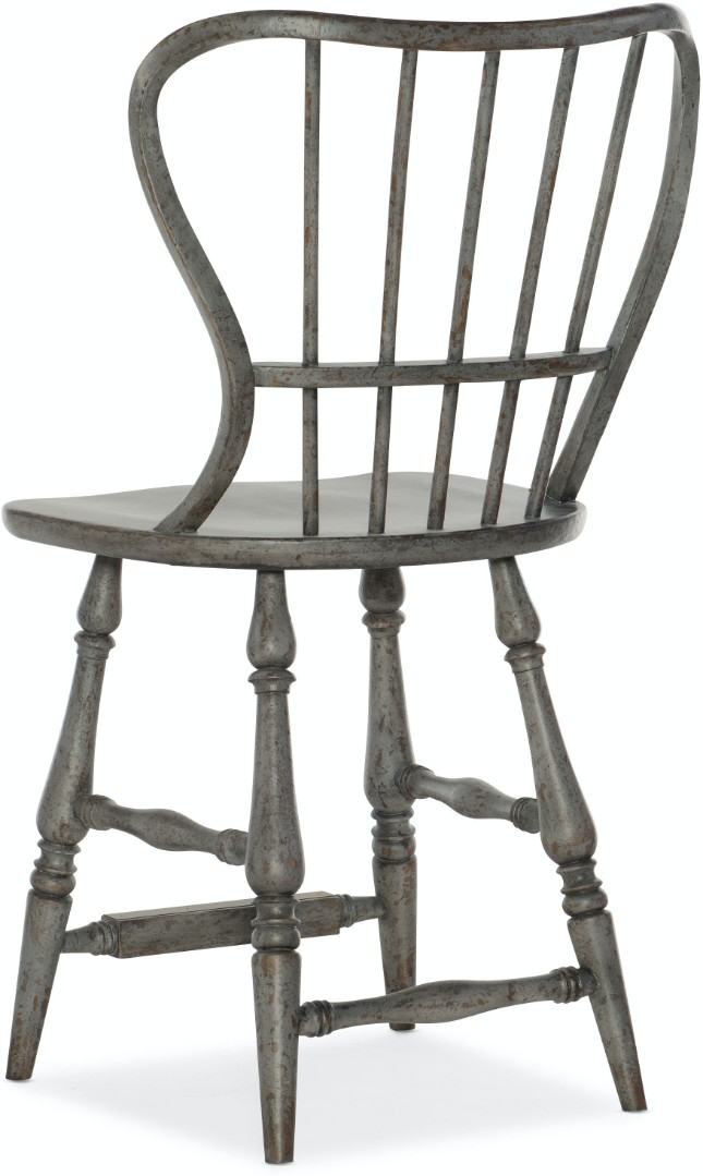 Стул полубарный Ciao Bella Spindle Back Counter Stool-Speckled Gray