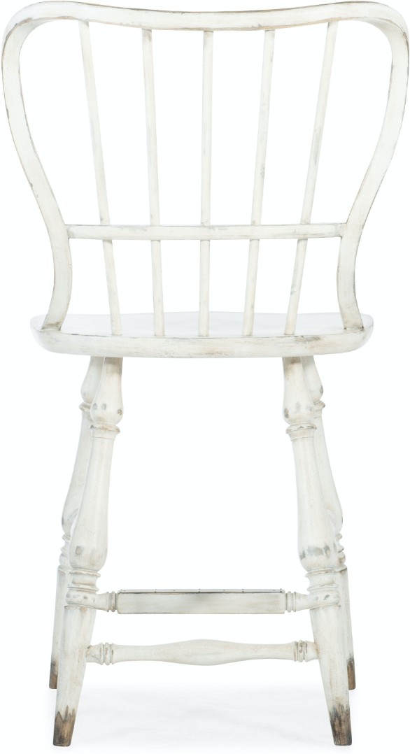 Стул полубарный Ciao Bella Spindle Back Counter Stool-White