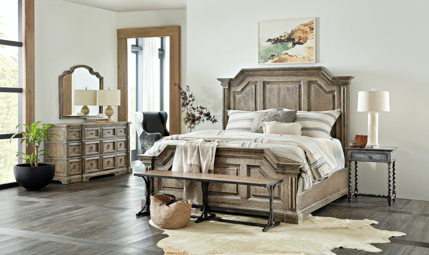 Кровать La Grange Bradshaw Queen Panel Bed
