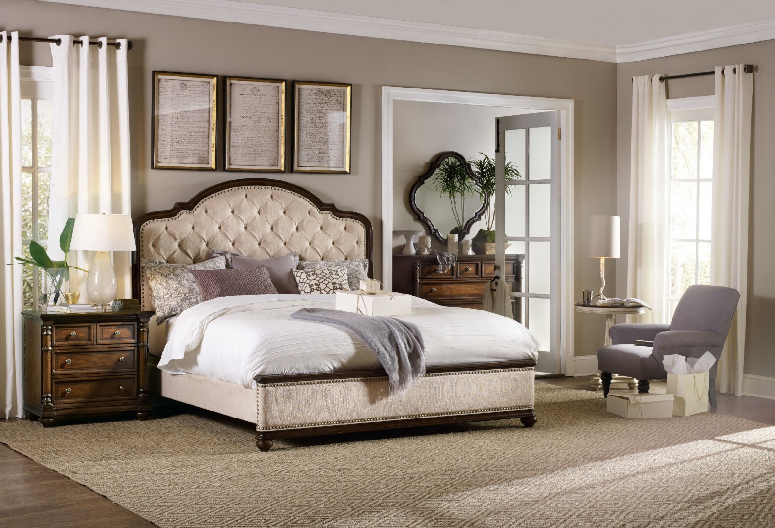 Кровать Leesburg Queen Upholstered Bed