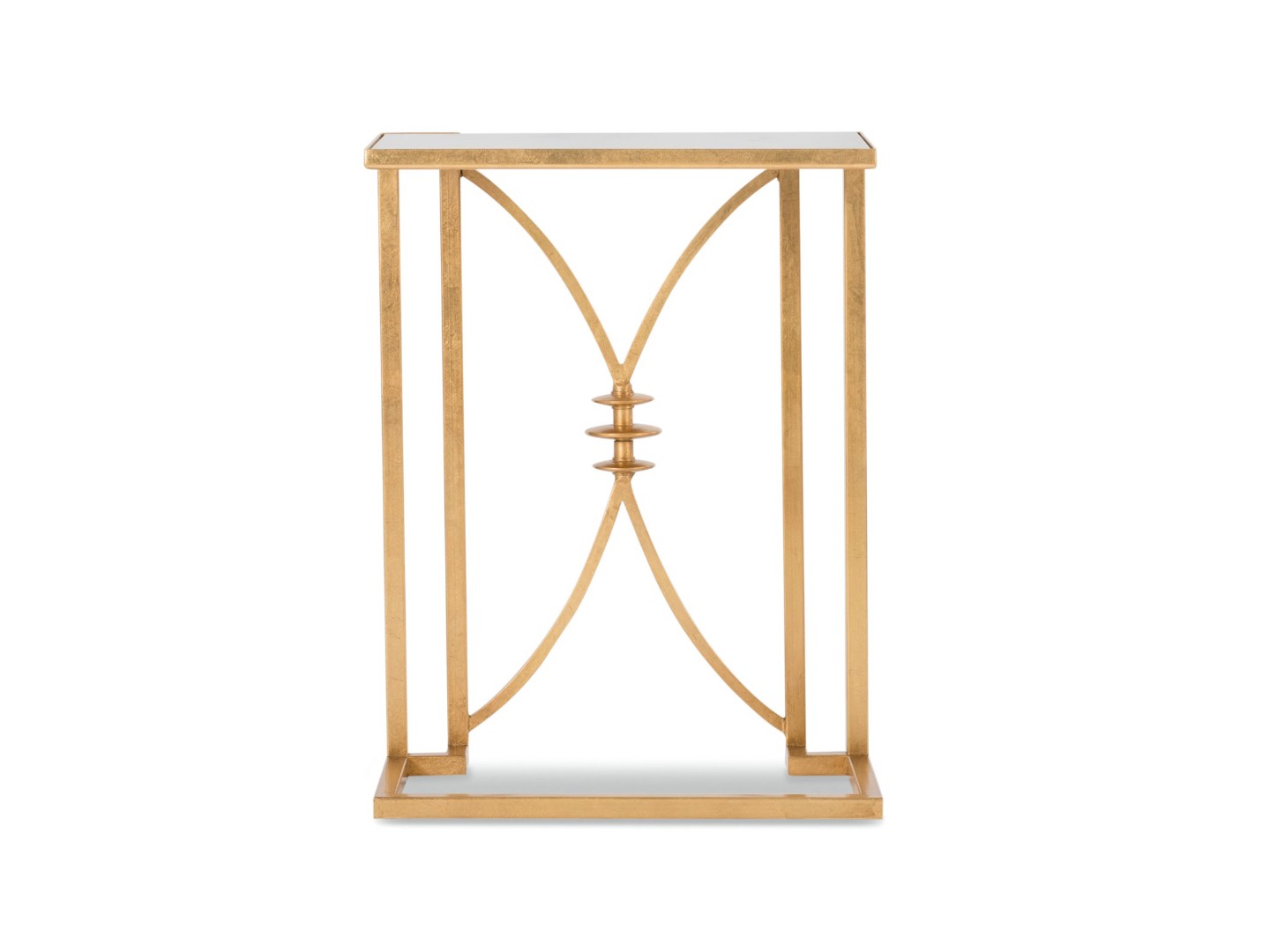 Стол придиванный CACHET LALLAN GOLD LEAF ACCENT TABLE