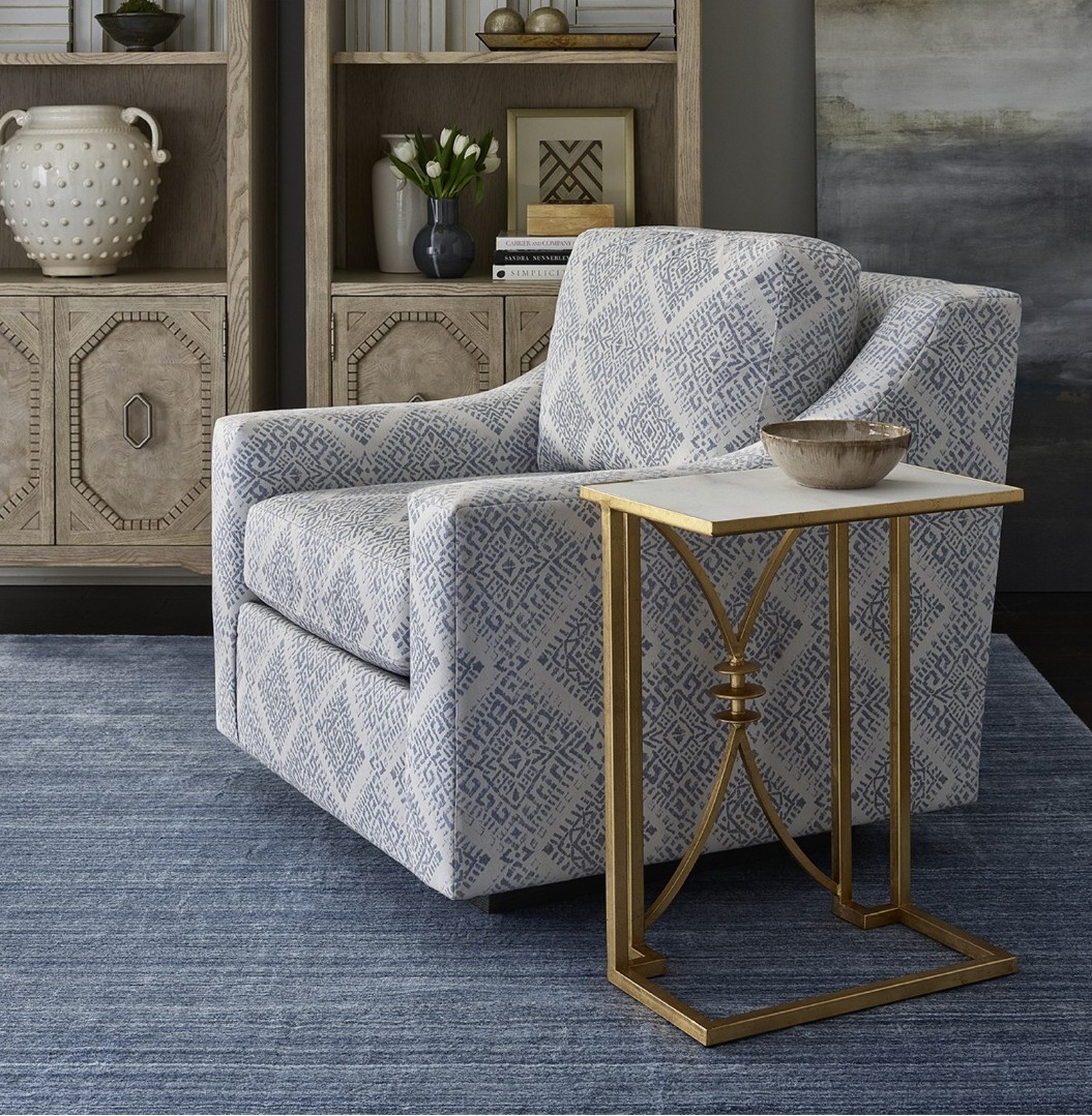 Стол придиванный CACHET LALLAN GOLD LEAF ACCENT TABLE