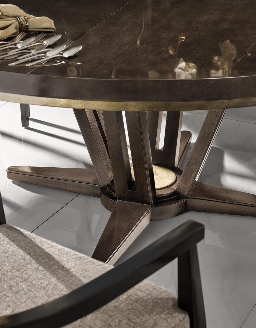 Стол обеденный DECO LE CERCLE ROUND DINING TABLE 60" WITH 30" LAZY SUSAN