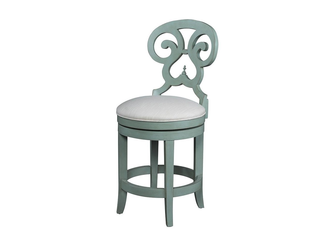 Стул барный SUMMER HOME SWIVEL BAR STOOL голубой