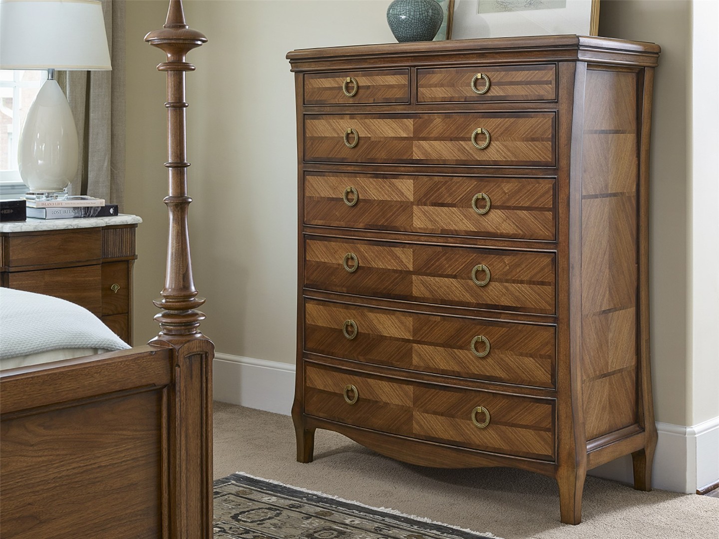 Комод QUINTESSENCE HAWTHORNE 7 DRAWER TALL CHEST орех