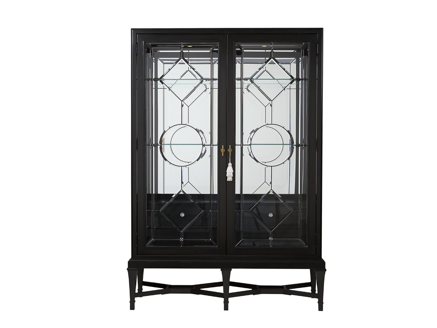 Витрина QUINTESSENCE ANGOLO LEADED GLASS CABINET