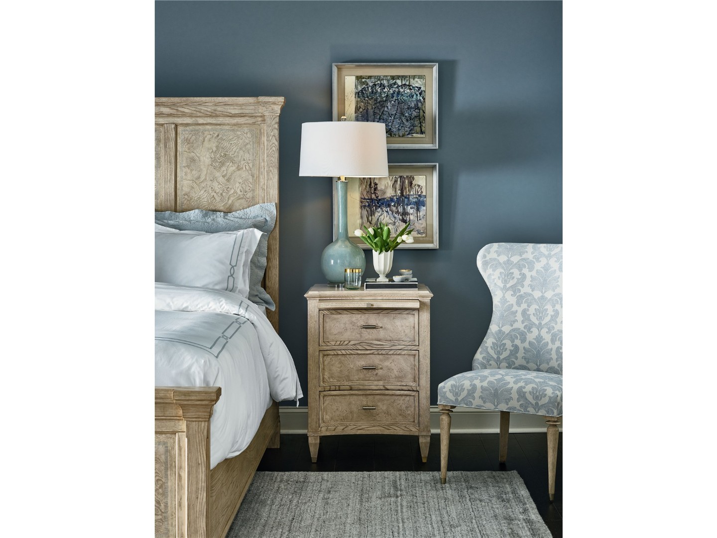 Тумба прикроватная SERENITY KERALA SMALL THREE DRAWER NIGHTSTAND