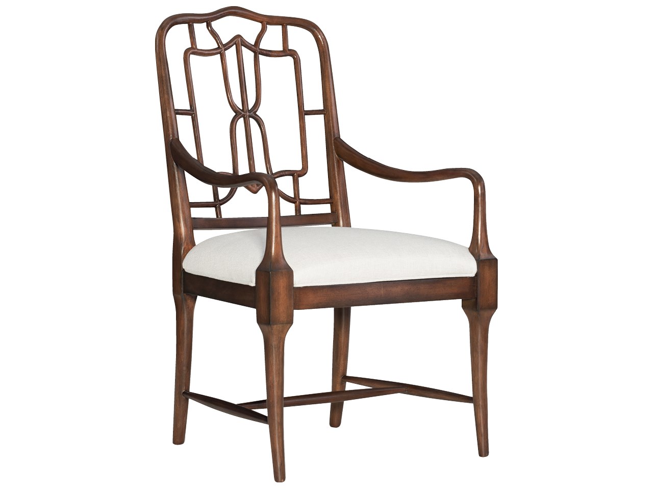 Стул с подлокотниками SERENITY DAPHNE FRETWORK ARM CHAIR орех