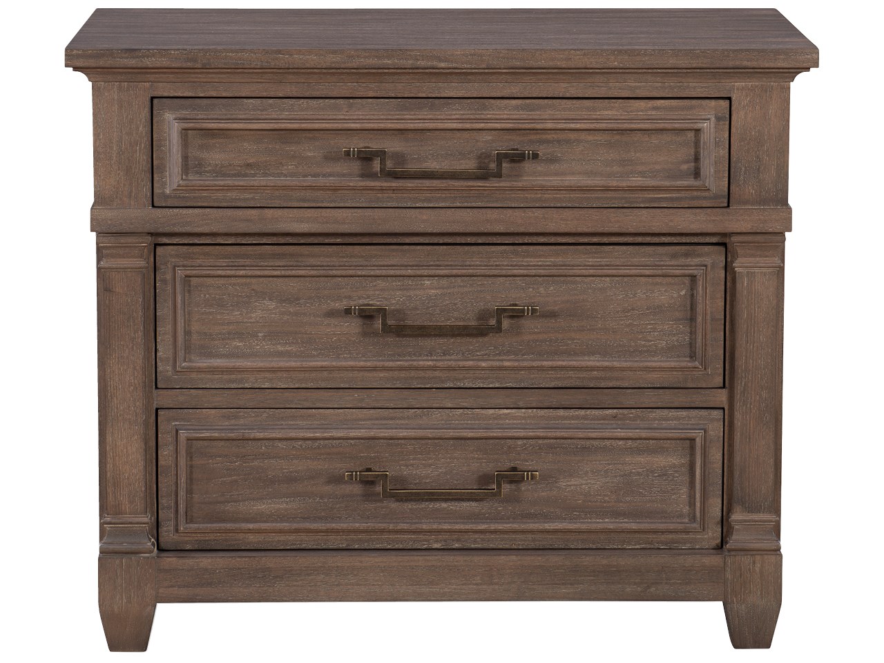 Тумба прикроватная VERANDA-SECOND EDITION BRISTOL THREE DRAWER NIGHTSTAND орех