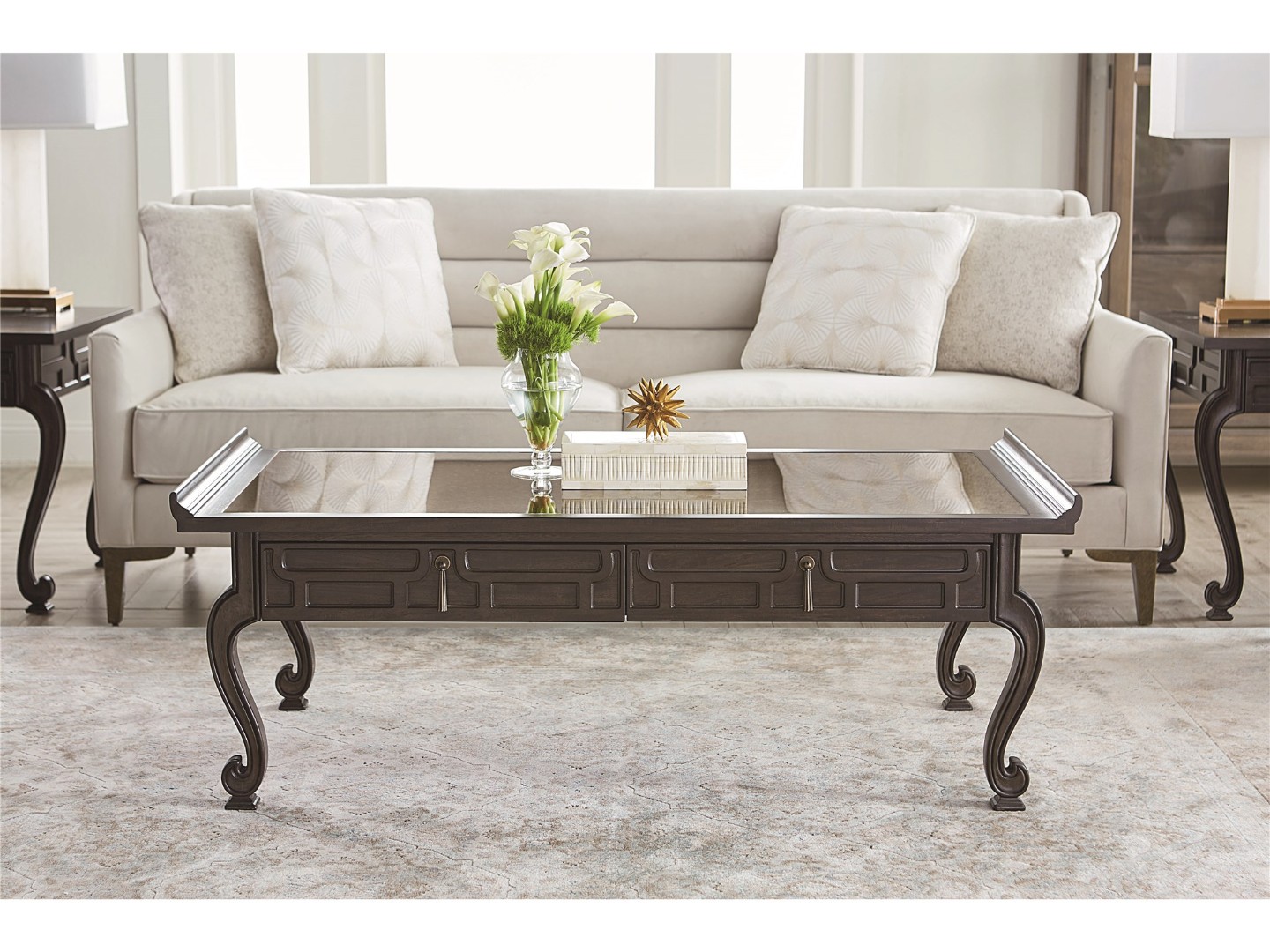 Столик коктейльный VERANDA-SECOND EDITION JULISKA MIRROR TOP COCKTAIL TABLE