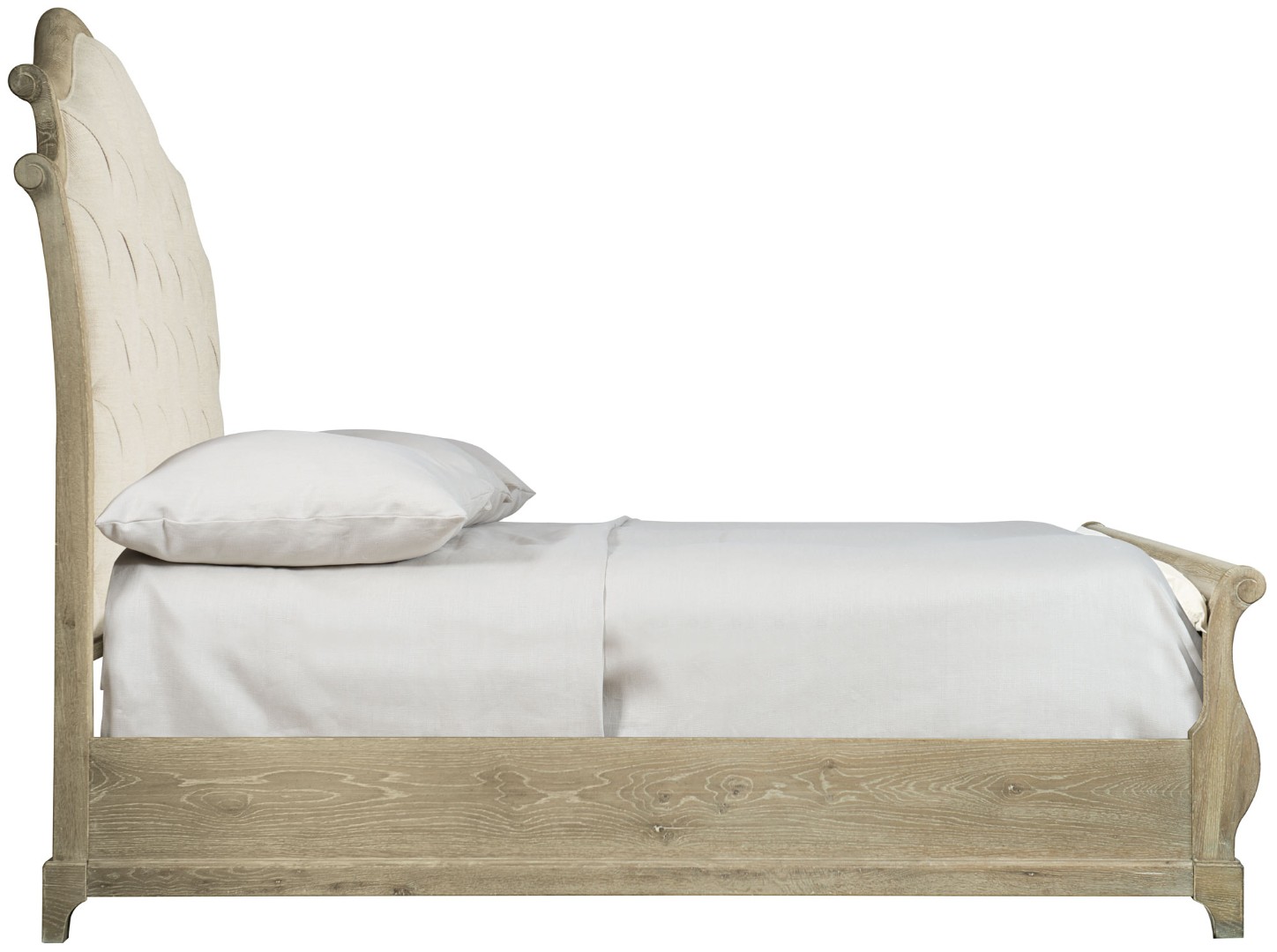 Кровать Rustic Patina Upholstered Sleigh Bed King