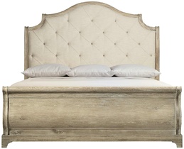 Кровать Rustic Patina Upholstered Sleigh Bed King