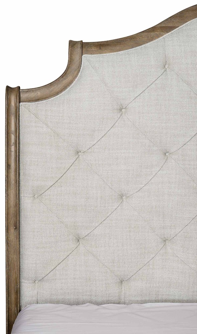 Кровать Rustic Patina Upholstered Sleigh Bed King