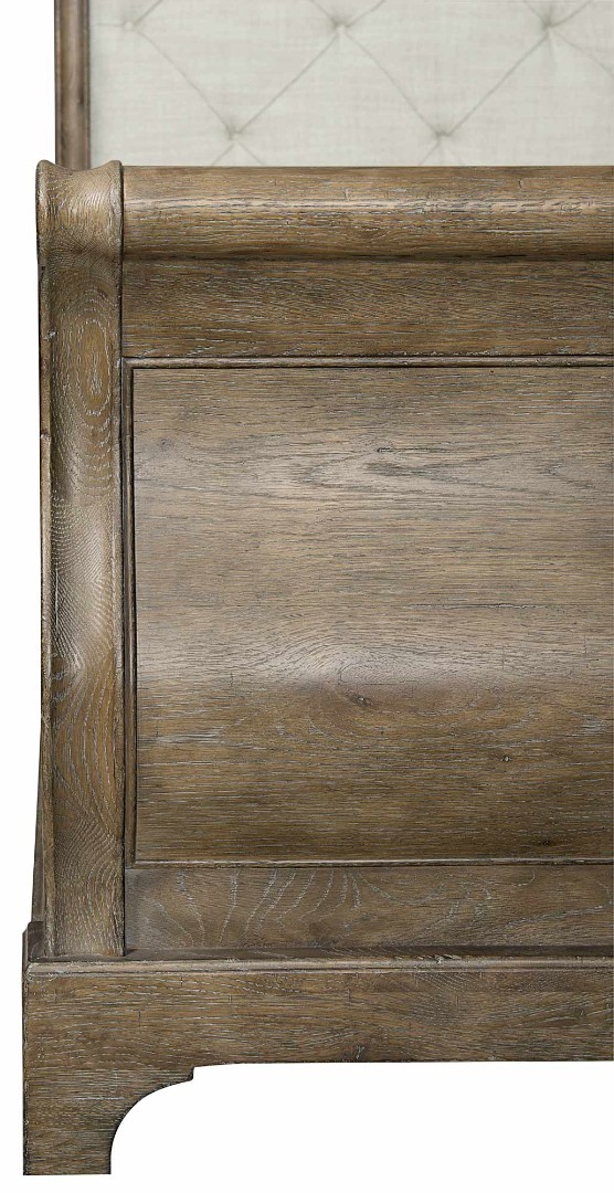 Кровать Rustic Patina Upholstered Sleigh Bed King
