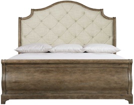 Кровать Rustic Patina Upholstered Sleigh Bed King
